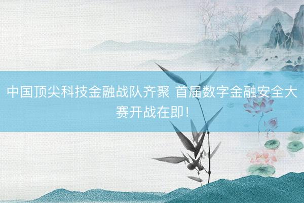 中国顶尖科技金融战队齐聚 首届数字金融安全大赛开战在即！