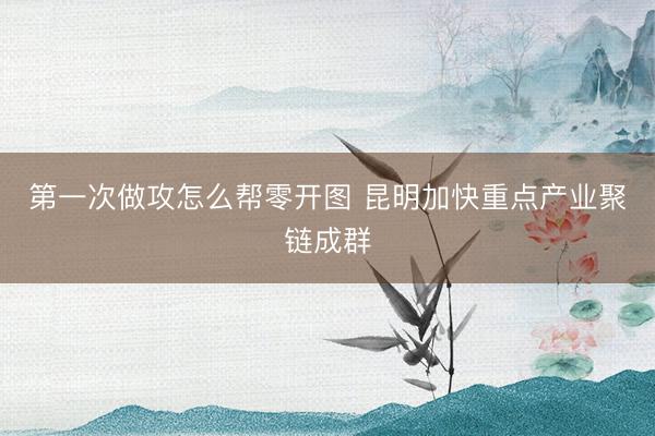 第一次做攻怎么帮零开图 昆明加快重点产业聚链成群