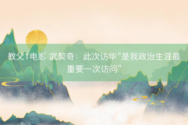 教父1电影 武契奇：此次访华“是我政治生涯最重要一次访问”