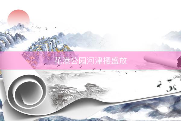 花港公园河津樱盛放