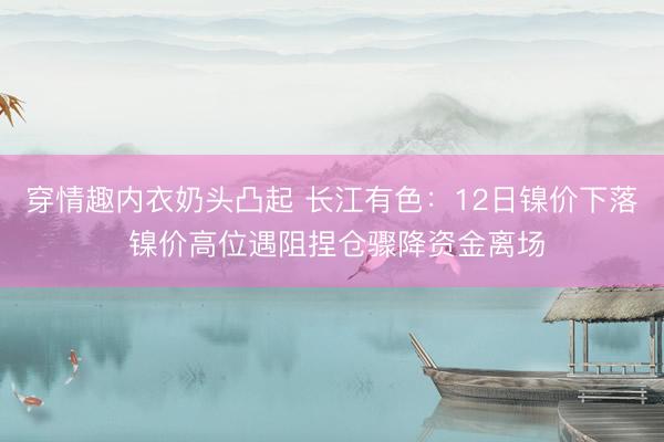穿情趣内衣奶头凸起 长江有色：12日镍价下落 镍价高位遇阻捏仓骤降资金离场