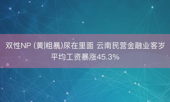 双性NP (黄|粗暴)尿在里面 云南民营金融业客岁平均工资暴涨45.3%