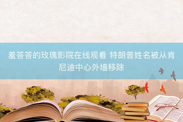 羞答答的玫瑰影院在线观看 特朗普姓名被从肯尼迪中心外墙移除
